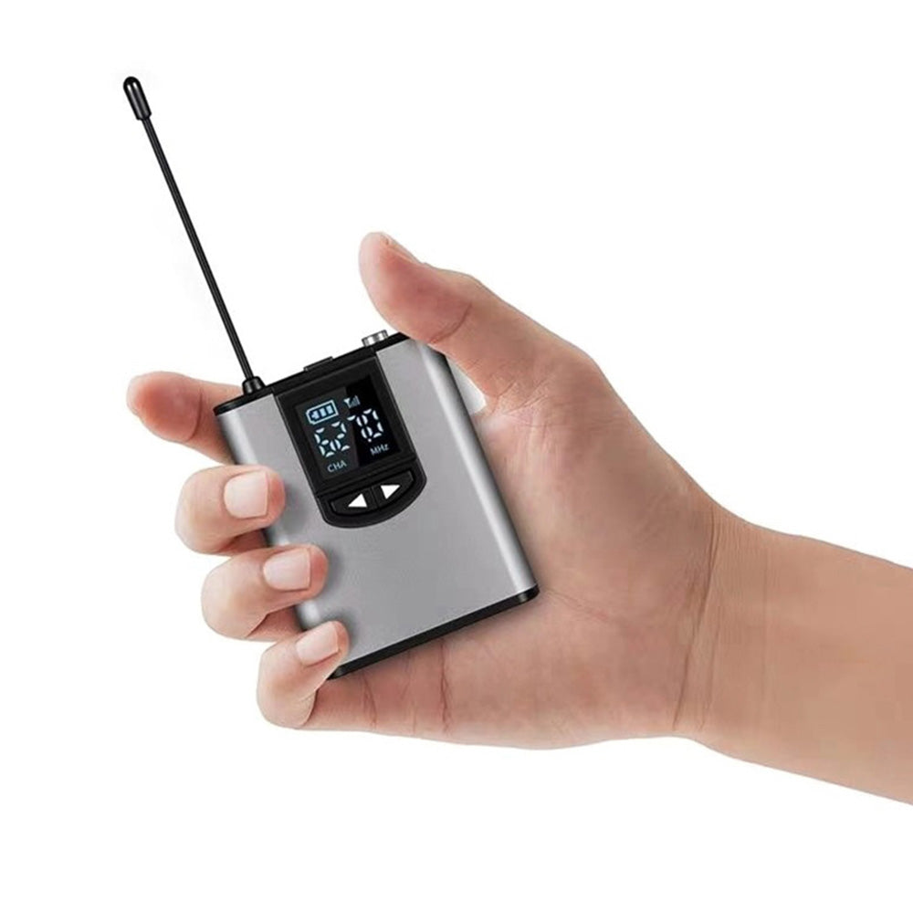 Wireless Lavalier Microphone with UHF System for Clear Audio Recording