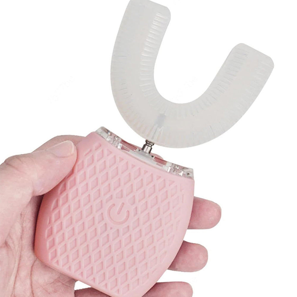 U Shaped Portable 360 Degree Ultrasonic Electric Toothbrush