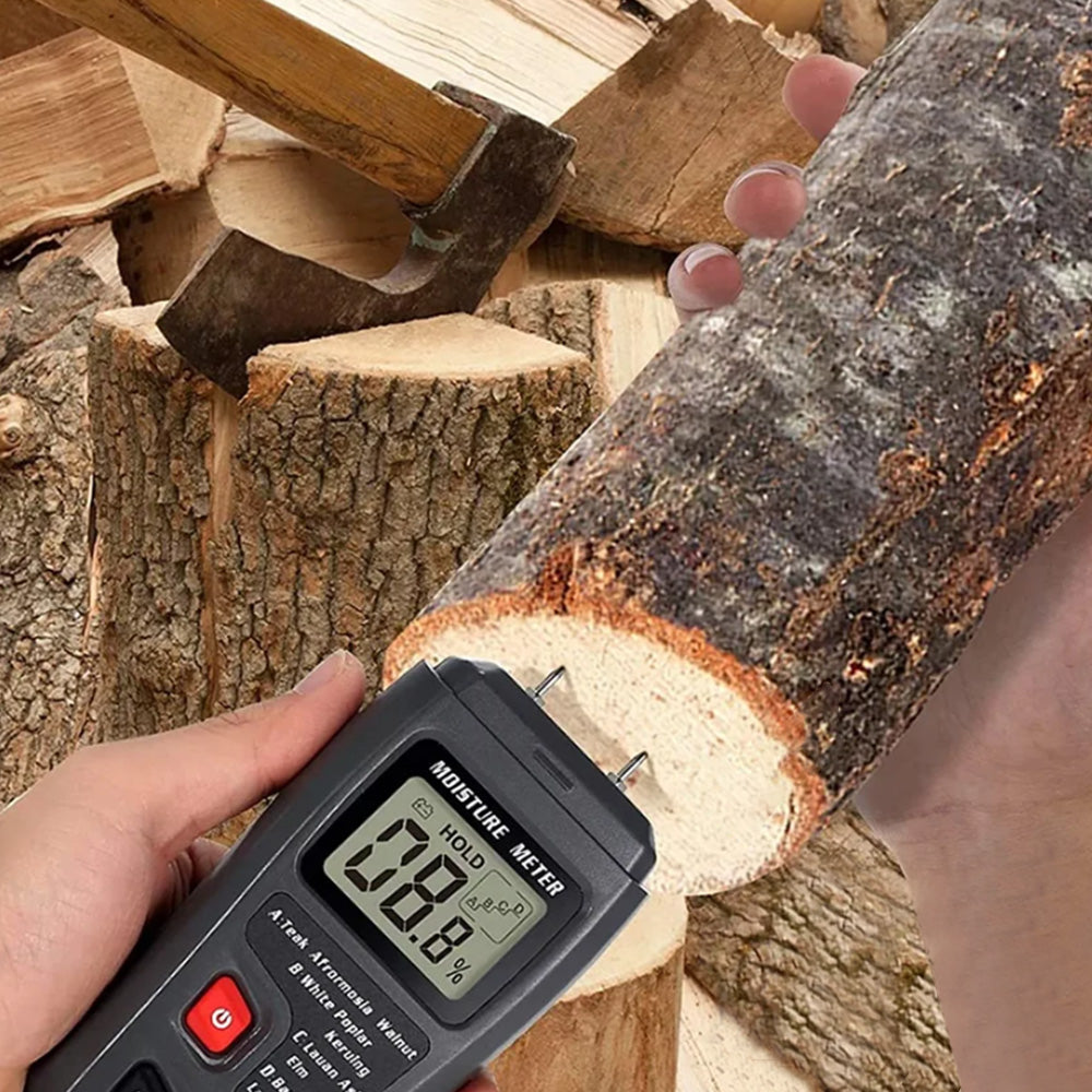 Wood Moisture Meter Digital Moisture Detector Pin-Type Moisture Detector For Wood Paper Firewood