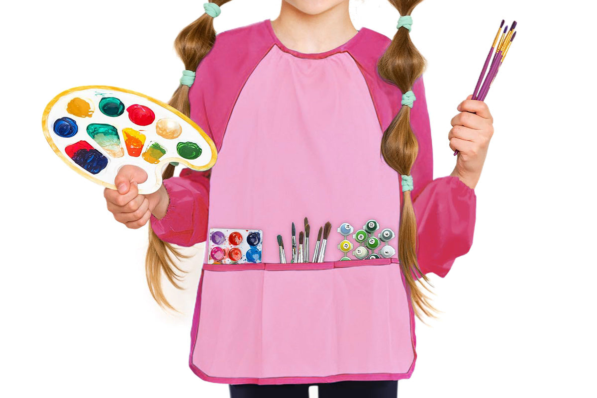 Art Smock Paint Apron Waterproof Painting Smock for Cooking Crafts