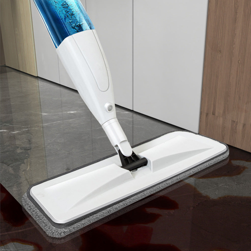 Wet Dry Floor Mop with 3 Reusable Microfiber Pads and Spray Bottle