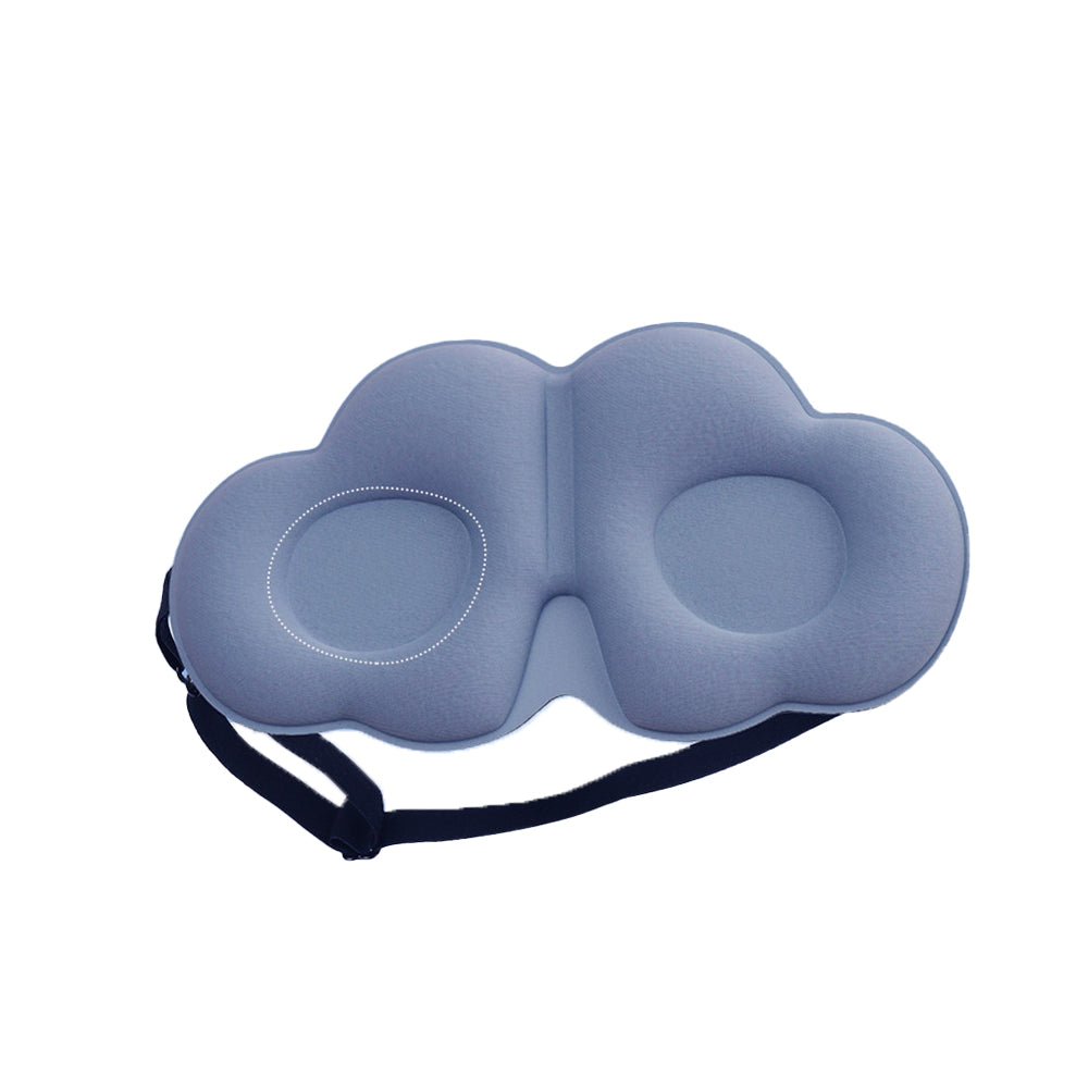 2Pcs Soft 3D Silk Eye Mask for Sleeping Clouds Shape Eye Sleeping Blindfold