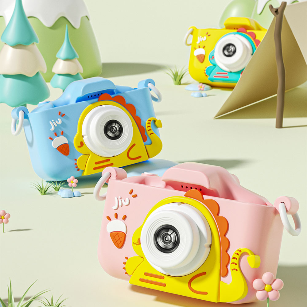 Dinosaur Kids Camera With 64GB SD Card Selfie Camera Digital Camera For Kids