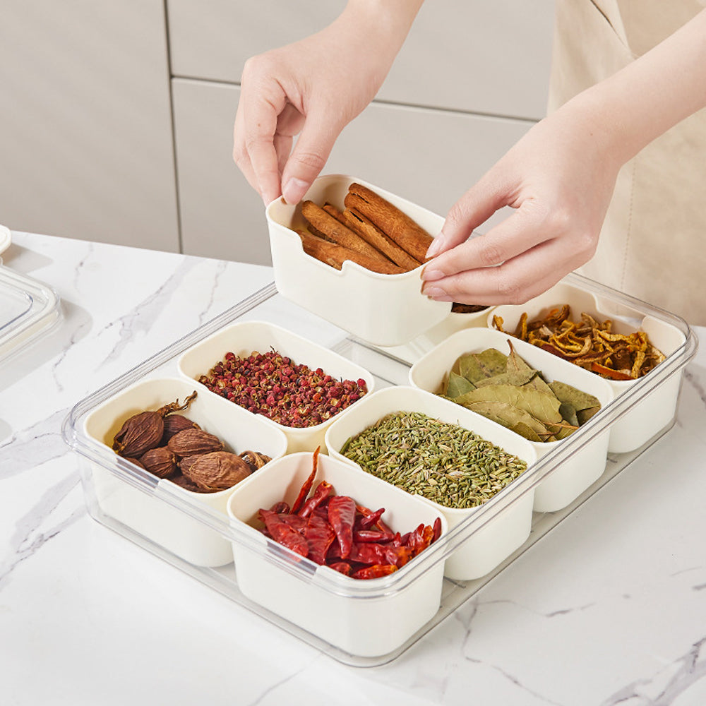 Divided Serving Tray with Lid