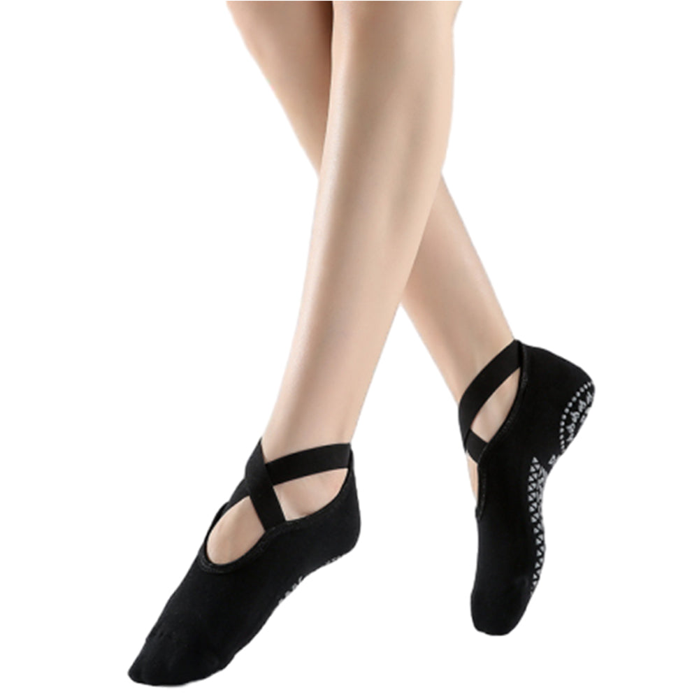 2 Pairs Cotton Non-Slip Pilates Yoga Socks For Women