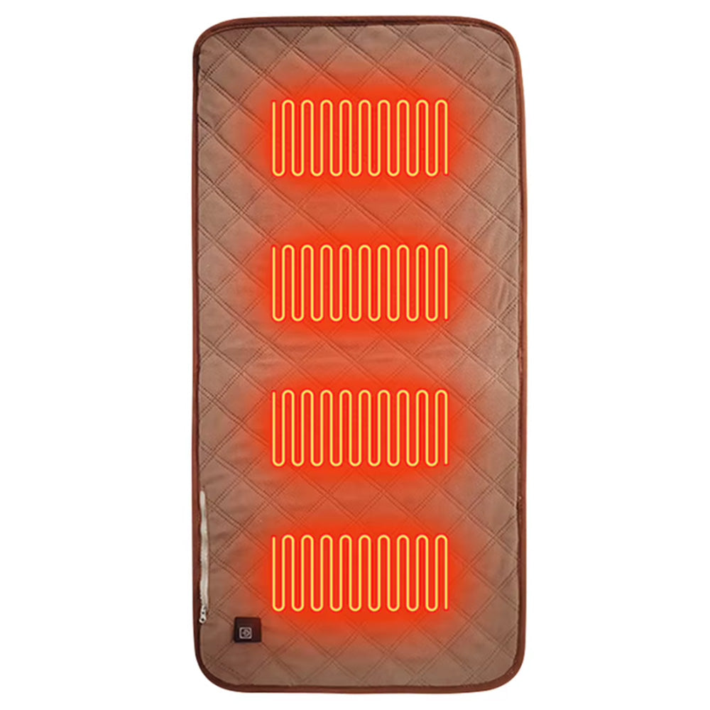 USB Heated Seat Chair Cushion Seat Cushion With 3 Heating Modes-Coffee
