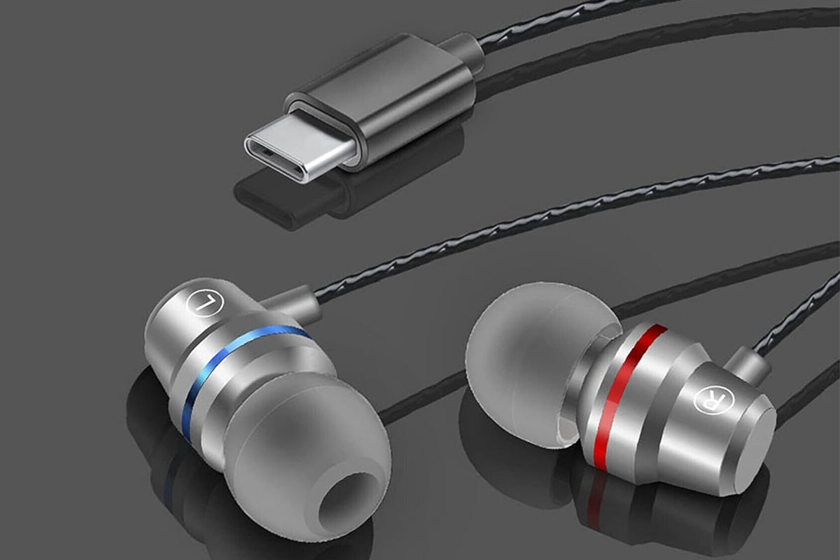 USB C Headphones Over Ear Hooks for iPhone 16 15 Pro Max Plus Samsung Galaxy S25