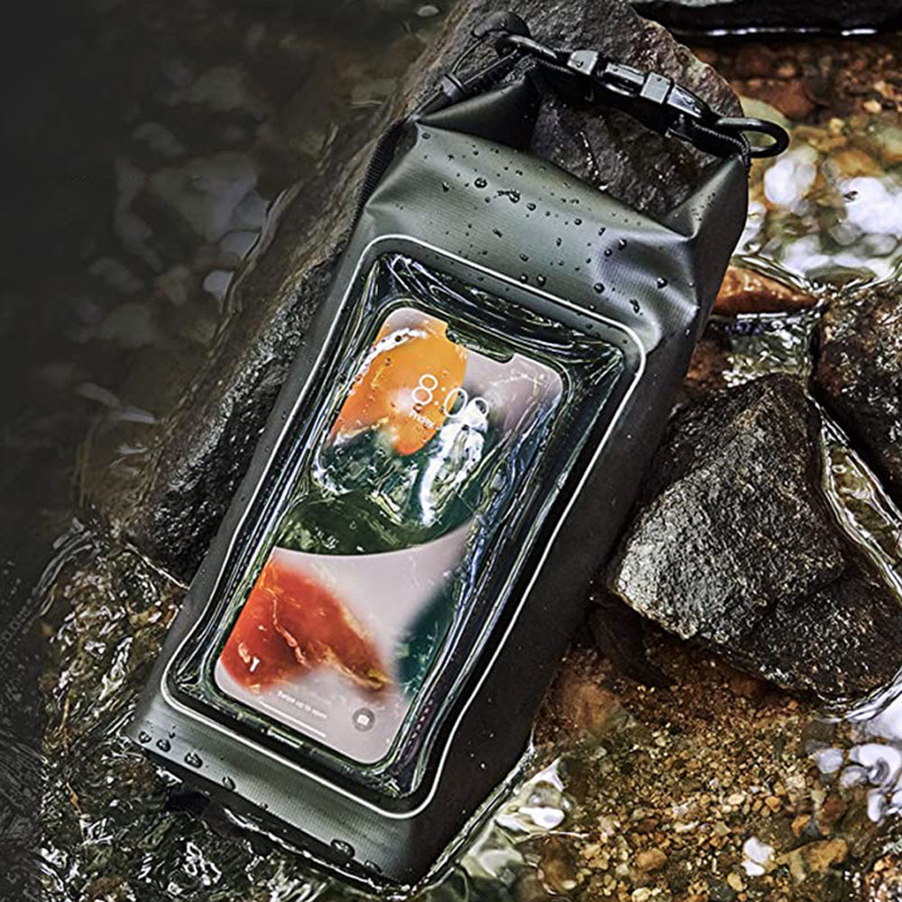 Waterproof Dry Bag Roll Top Crossbody Shoulder Bag with Phone Pouch