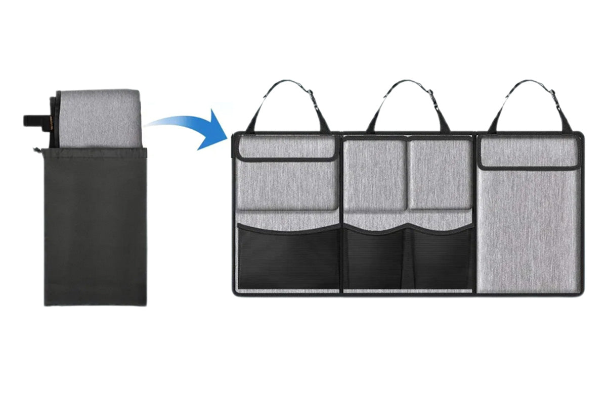 Car Trunk Organizer Large Capacity Backseat Trunk Organizer With Zippers Car Accessories