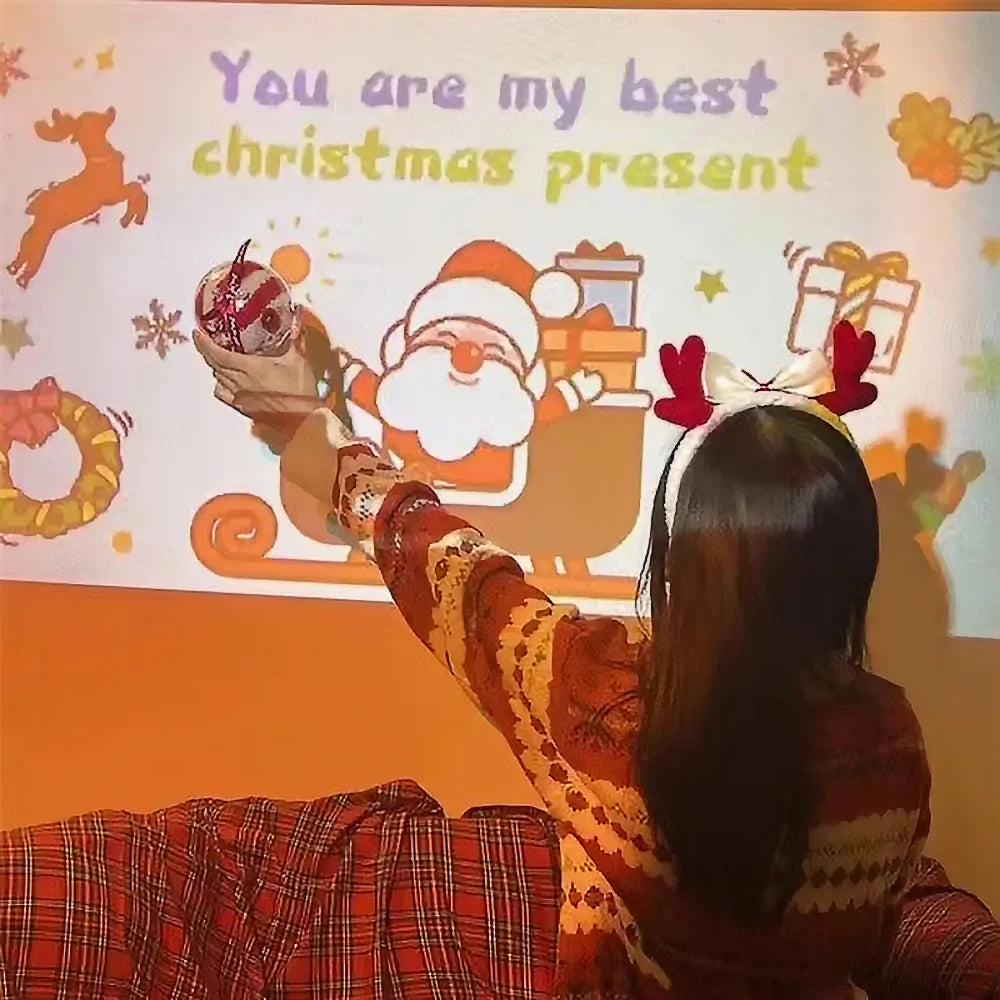 Christmas Theme Projector with 5 Card