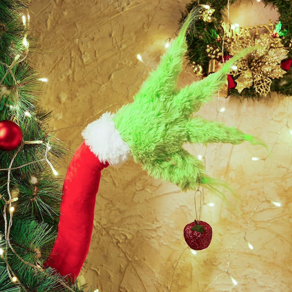 Christmas Inspired Green Hand for Tree Decorations Topper Garland Ornaments