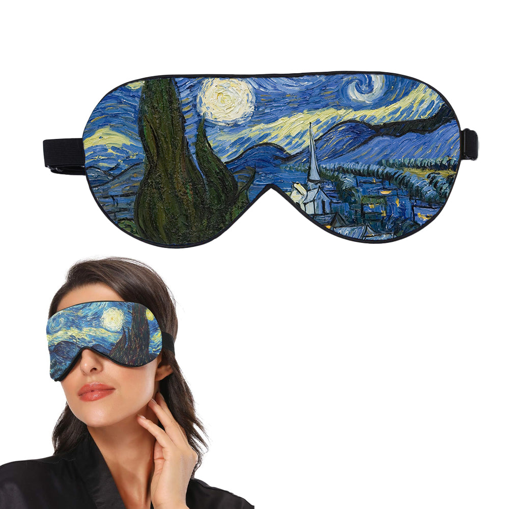 Printed Patterns Double Layers Sleeping Eye Mask