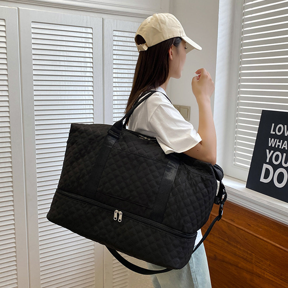 Travel Duffel Bag with Shoe Compartment