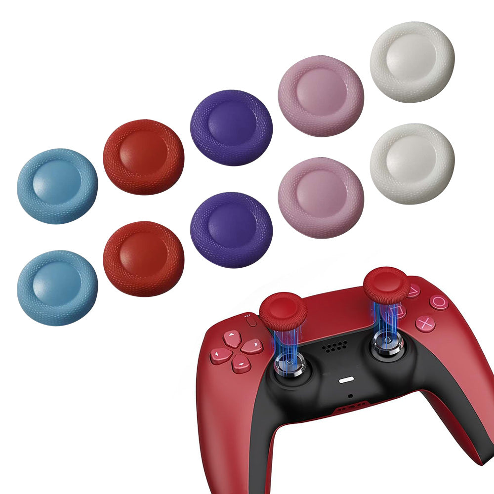 10 Pack TPU Thumb Grip Caps for PS4 and PS5 Controller Joysticks