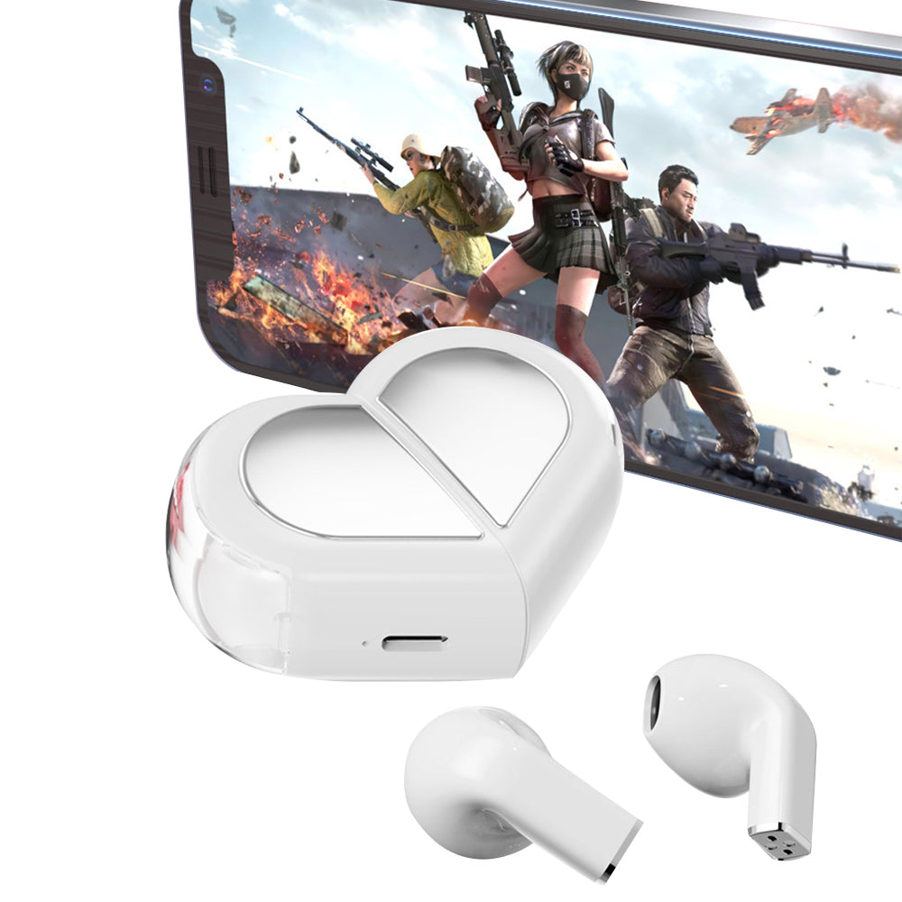 True Wireless TWS 5.3 Audio Earphones Convertible Heart-Shaped Couple Earbuds