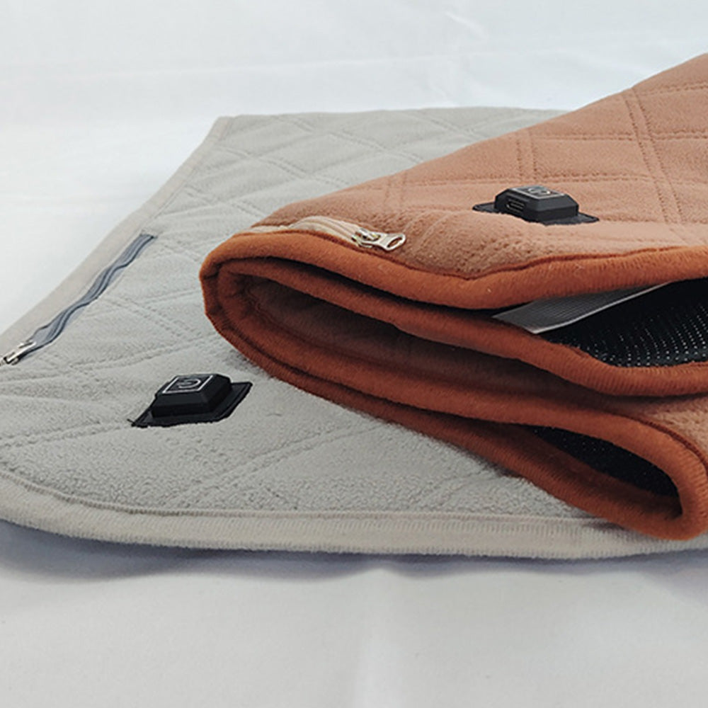 USB Heated Seat Chair Cushion Seat Cushion With 3 Heating Modes-Coffee