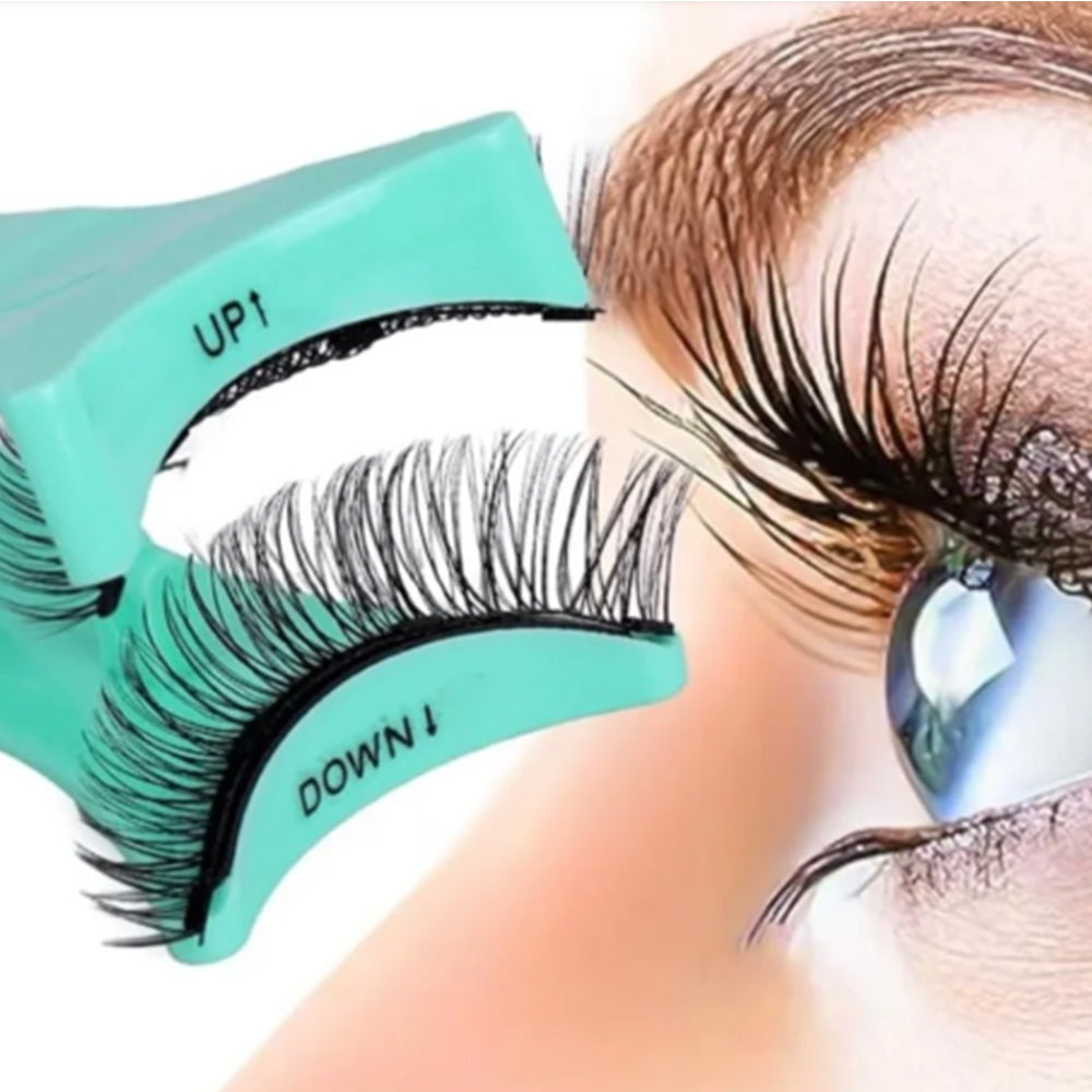 2XReusable Eyelashes Kit No Glue Needed Easy to Wear and Remove-Style 2
