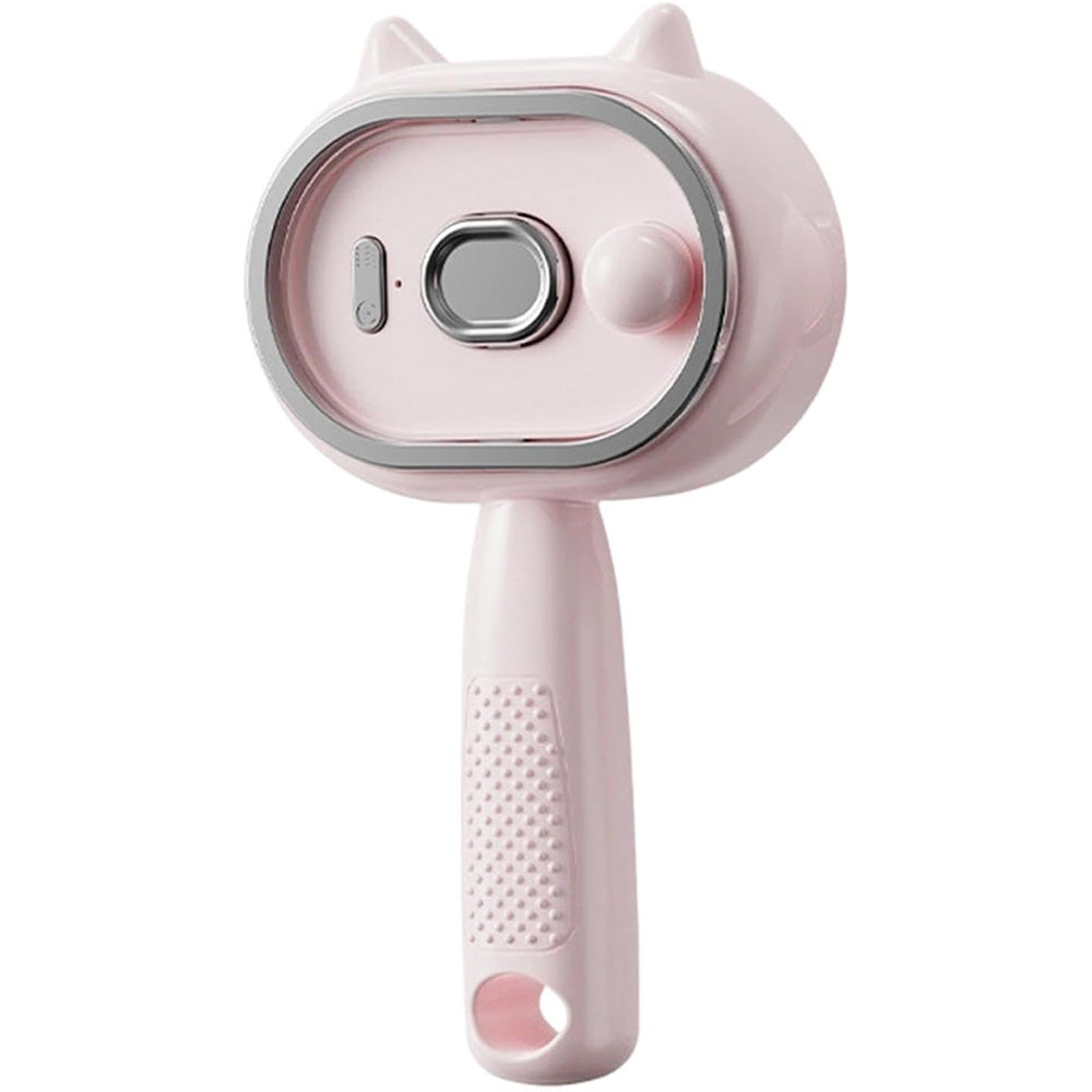 Electric Spray Hair Brush with Cat Ear Design and One Click Cleaning