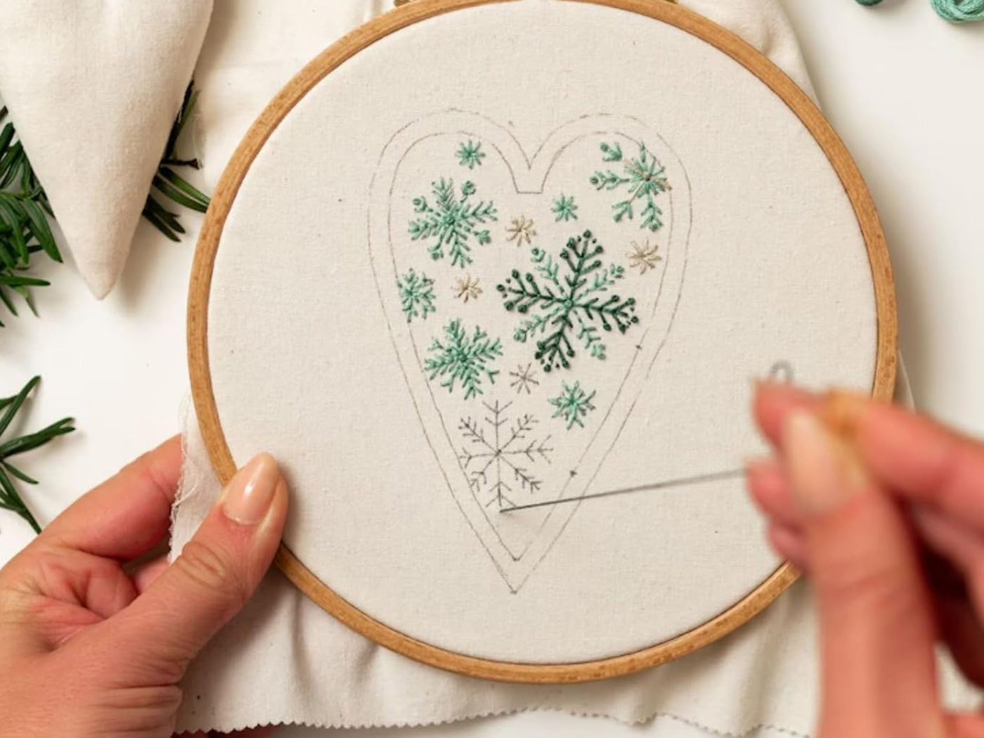 DIY Embroidery Christmas Ornament Kits Christmas Tree Hanging Ornament