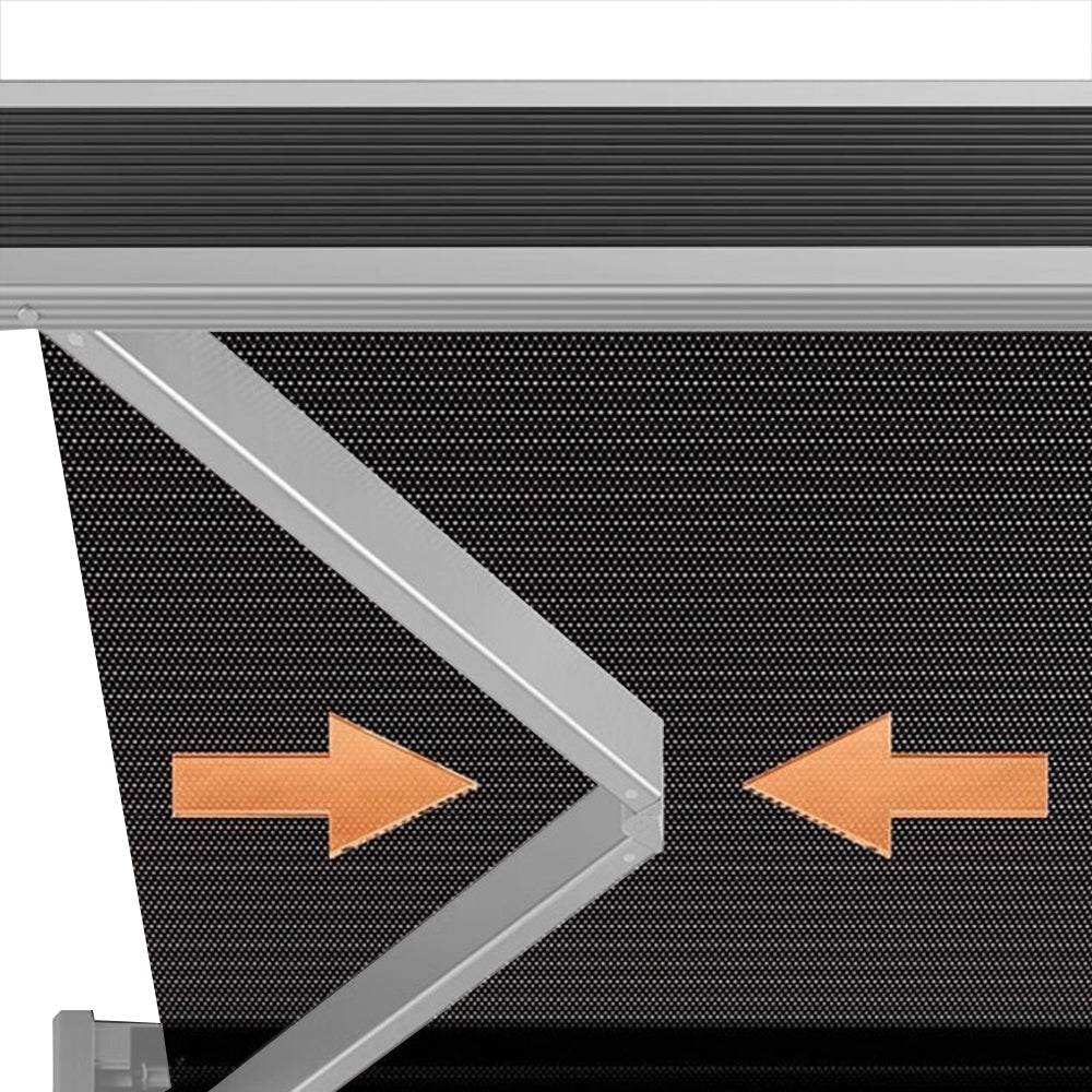 Wall Mounted Retractable Laundry Drying Rack with 6 Hooks