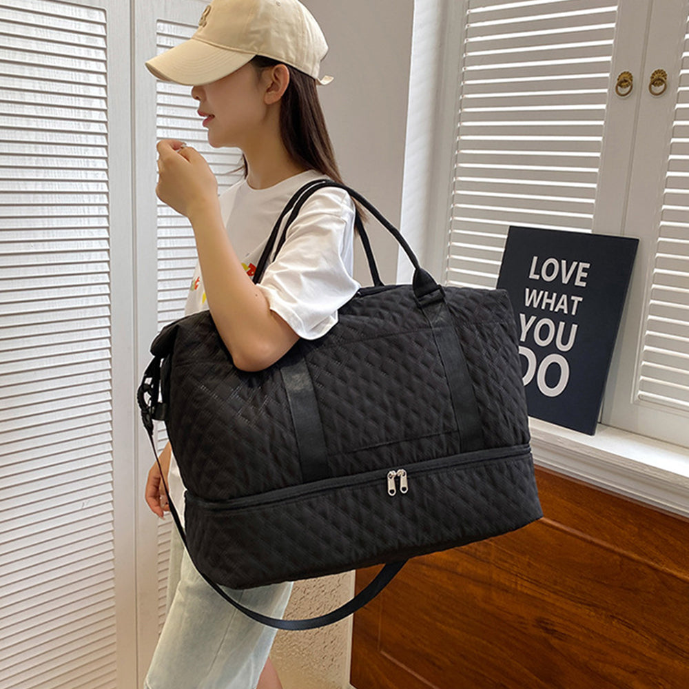 Travel Duffel Bag with Shoe Compartment