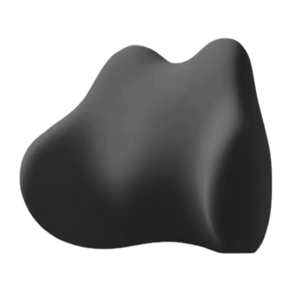 Lumbar Support Pillow Memory Foam Cushion-Black