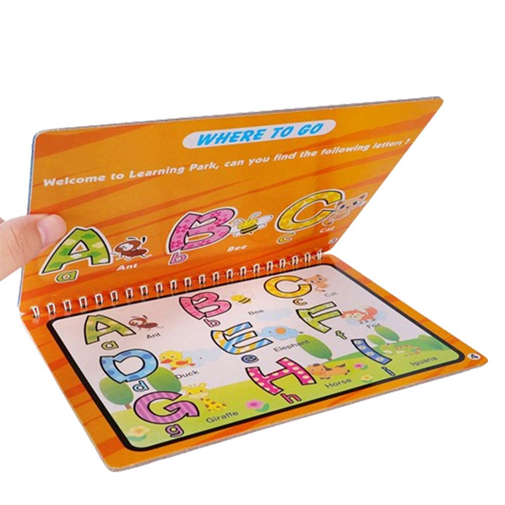Magic Water Drawing Doodle Coloring Book with Pen