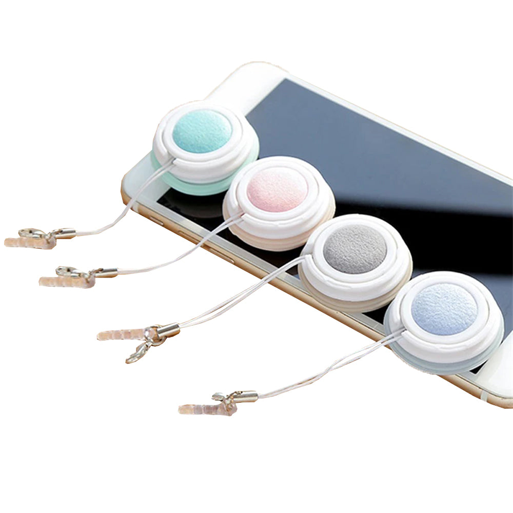 4Pcs Macaron Cleaning Wipe Screen and Eyeglass Cleaner Phone Pendant