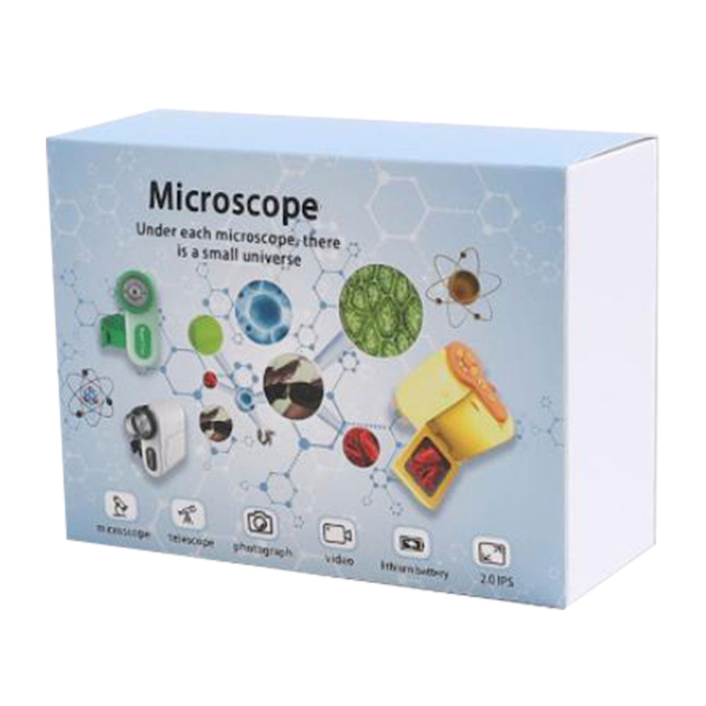 Mini Pocket Microscope Kit 1000X Digital Handheld Microscope with LED Light