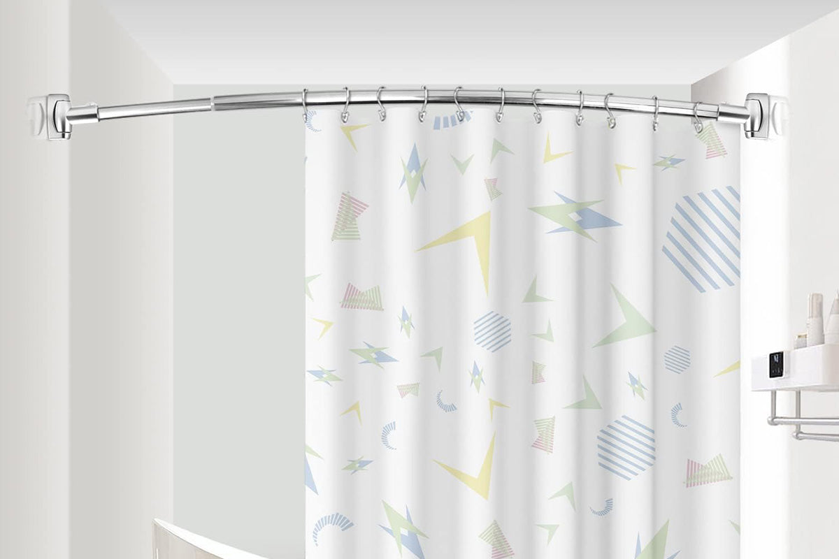 Curved Shower Curtain Rod Stainless Steel Shower Rods for Bathroom Bathtub