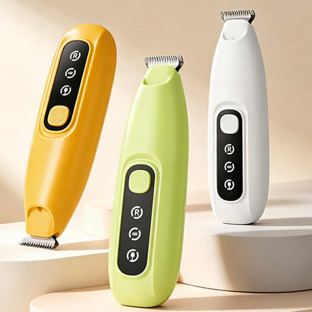 Pet Electric Paw Hair Trimmer with 18mm Ceramic Blade and LED Light