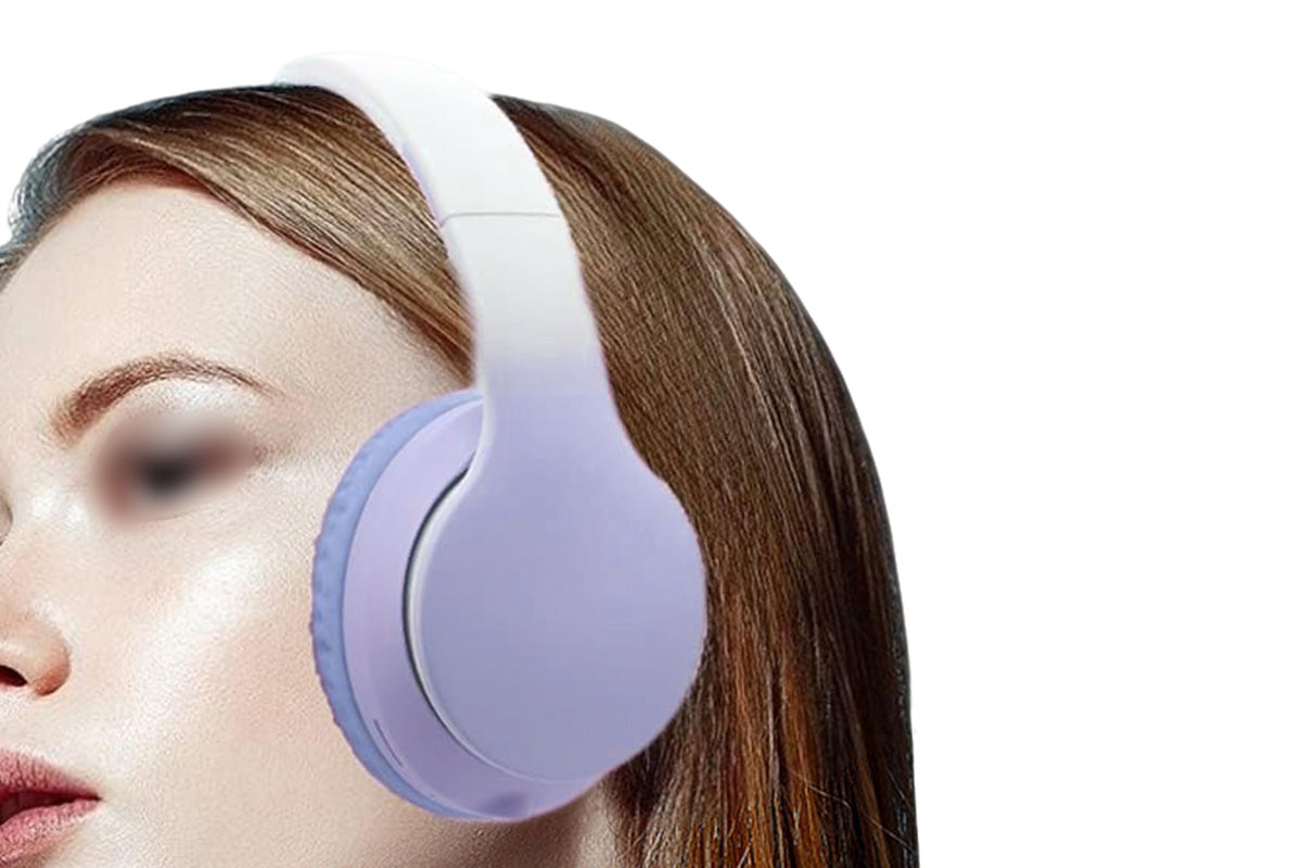 Foldable Wireless Headphones Over Ear Bluetooth Headset with Mic