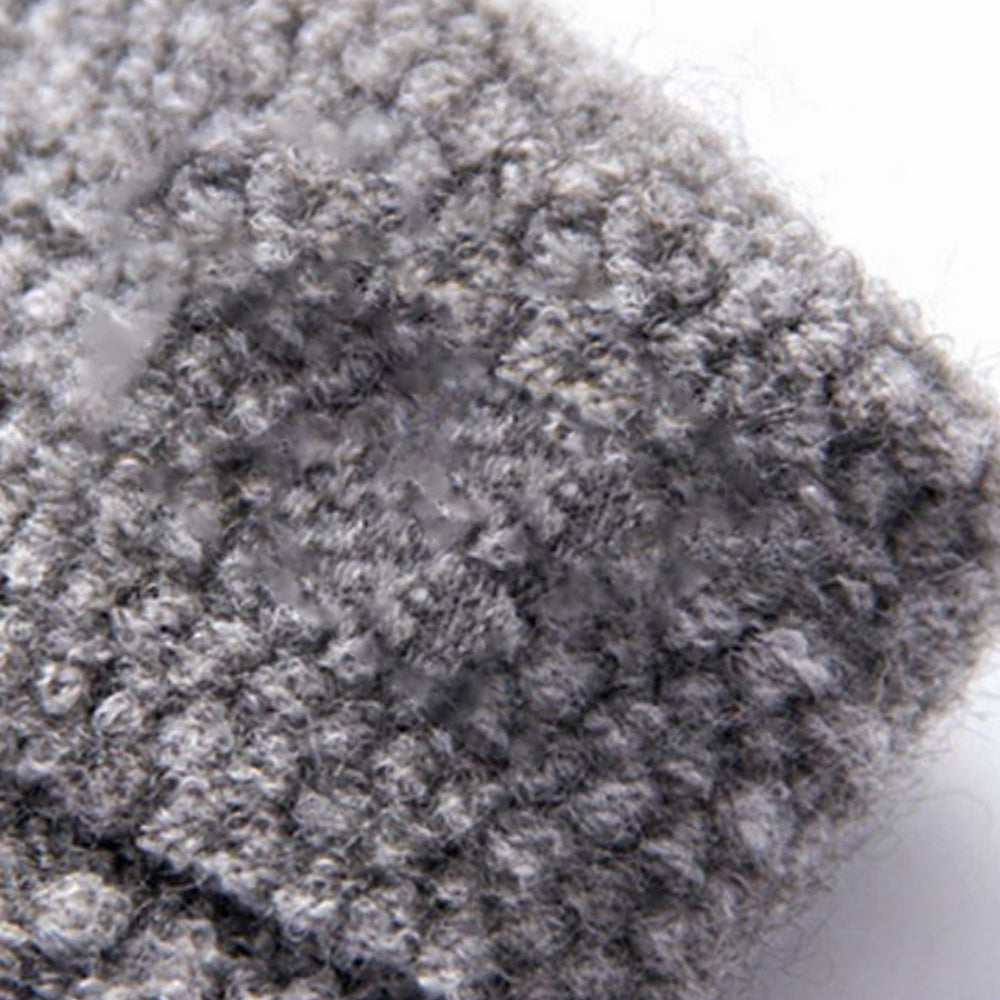 Winter Faux Alpaca Wool Thermal Men Knitted Half-Finger Gloves