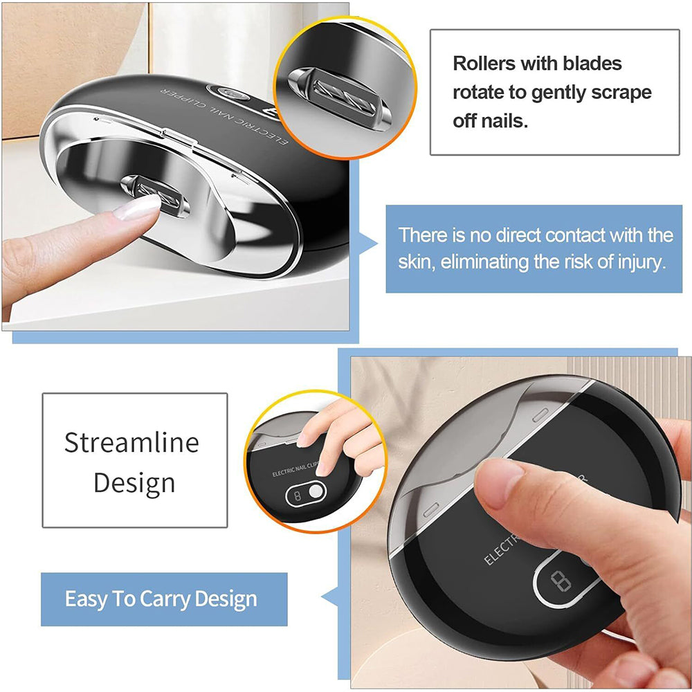 USB Rechargeable Nail Clippers for Manicure Home Use