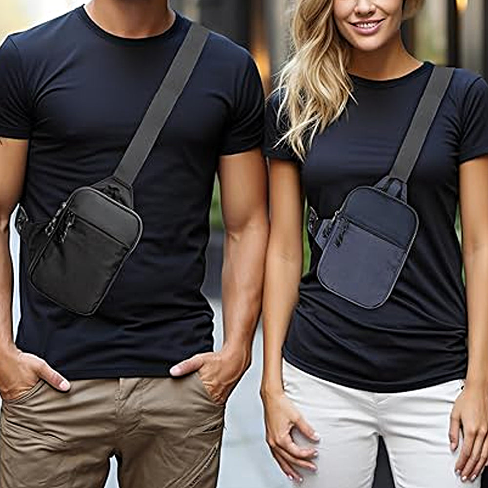 Travel Sling Bag Crossbody Bag Water-resistant Chest Bag for Men