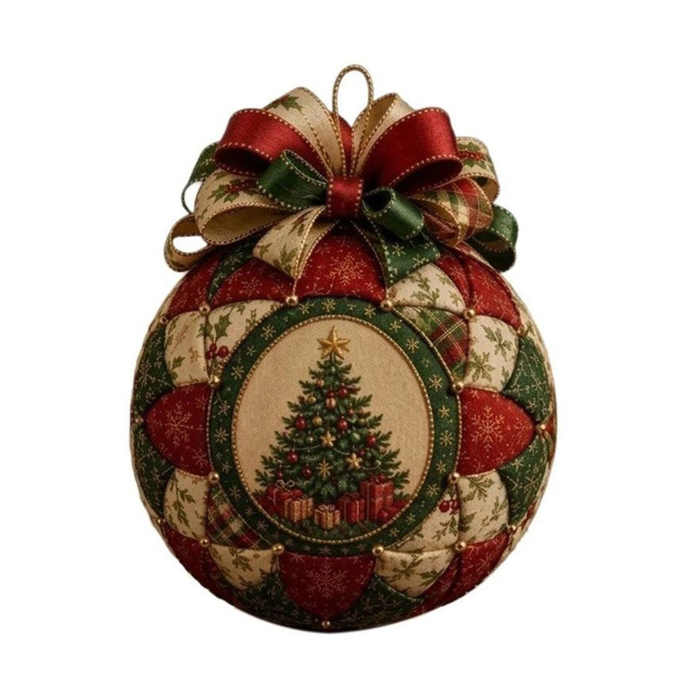 Adult Christmas Patchwork Ball DIY Ornament Craft Kit