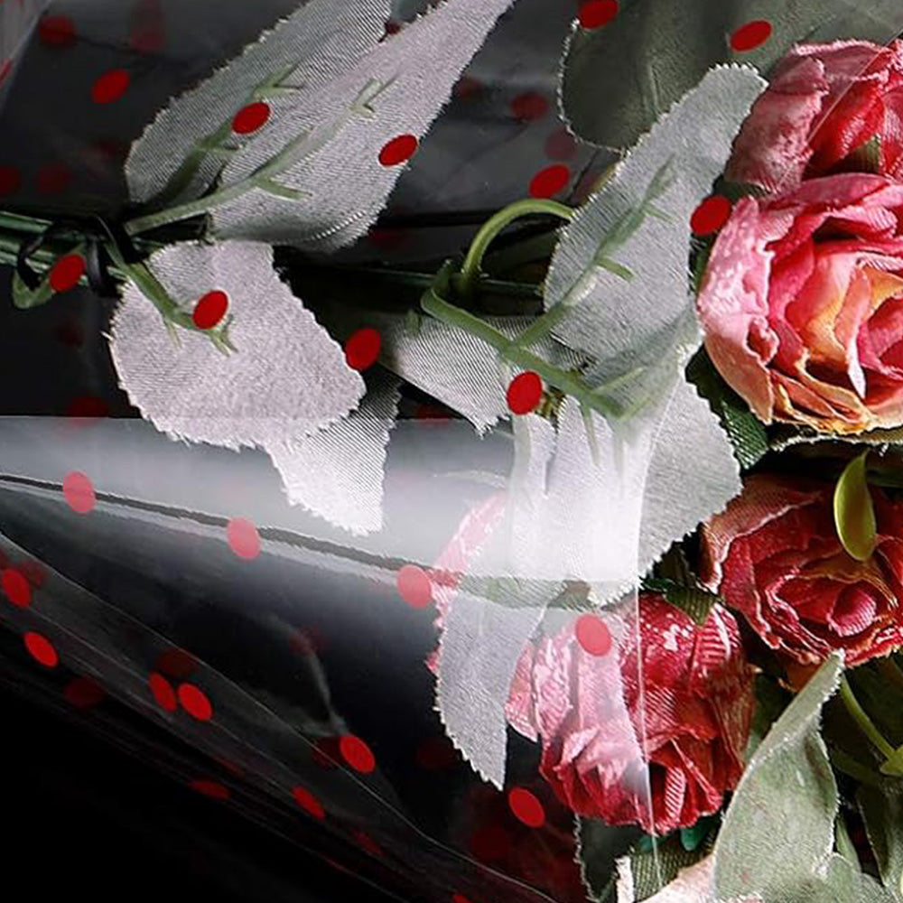Clear Waterproof OPP Flower Bouquet Wrapping Paper Rolls