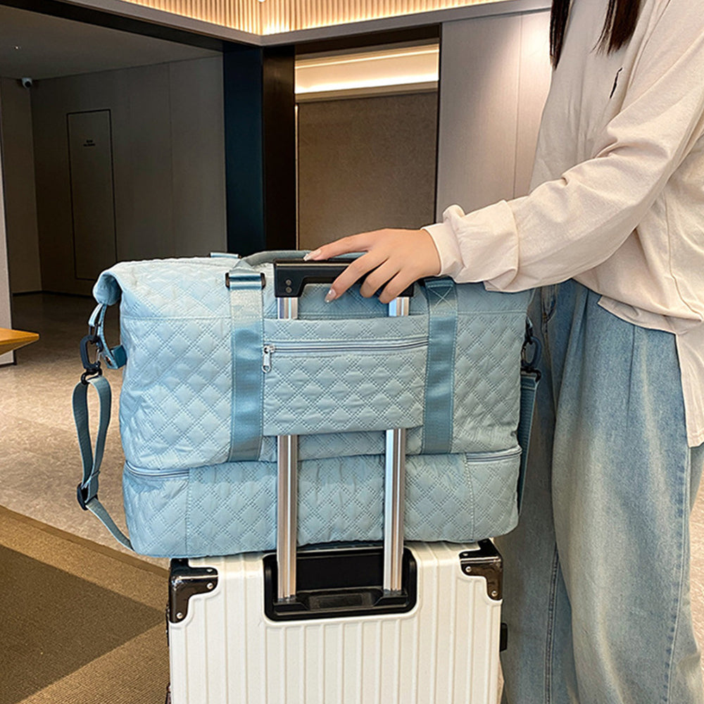 Travel Duffel Bag with Shoe Compartment