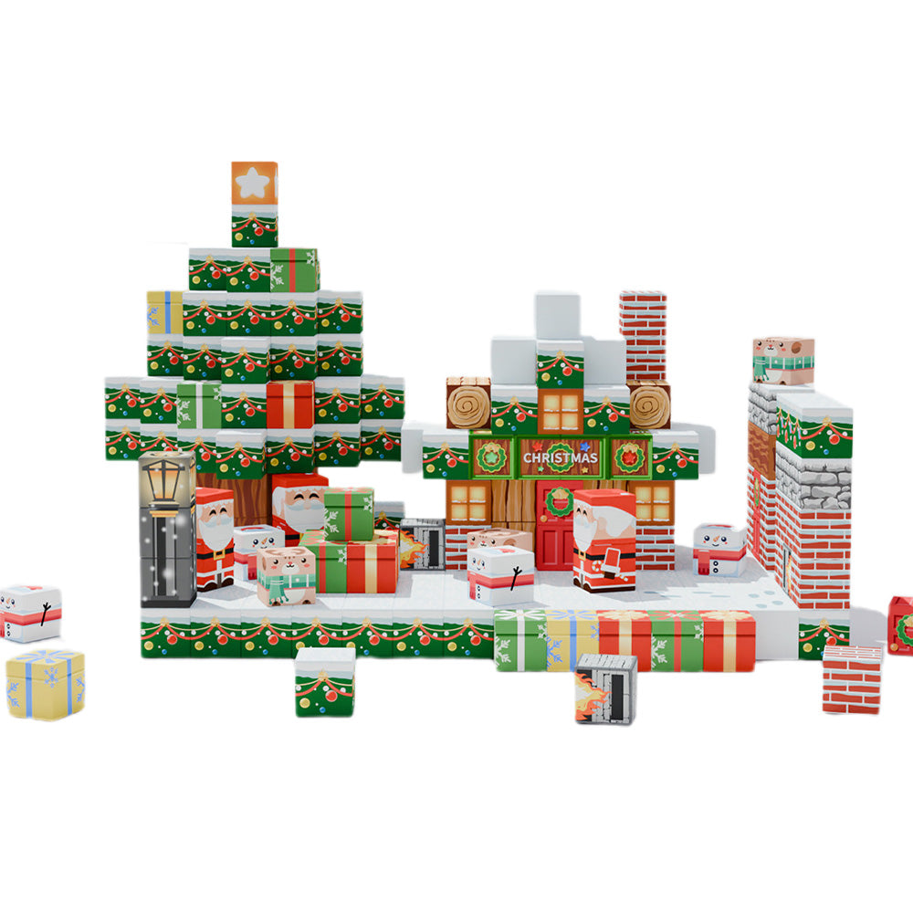 Christmas Building Cubes Sets for Boys and Girls