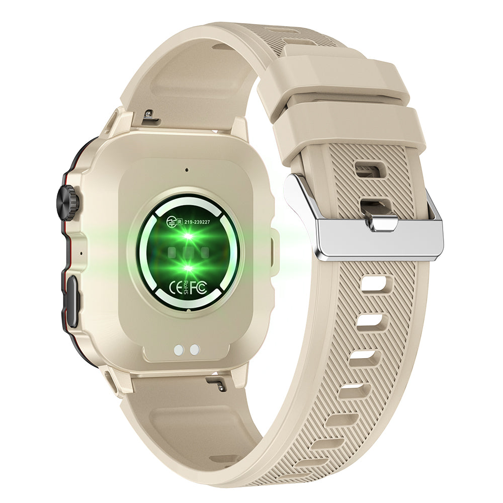 1.96-Inch Smart Watch with Heart Rate Monitor Voice Assistant and 100+ Sports Modes
