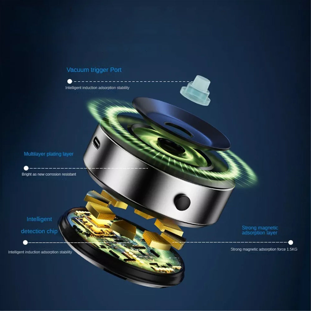 Wireless Charging Vacuum Adsorption Ultra-Stable Suction Cup Car Bracket