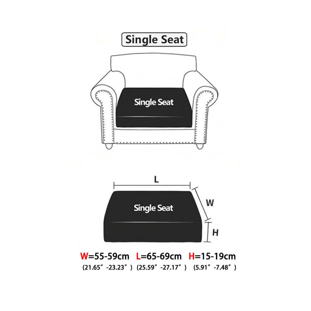 1Pc Elastic Outdoor Patio Sofa Seat Cushion Covers Garden Couch Furniture Cover
