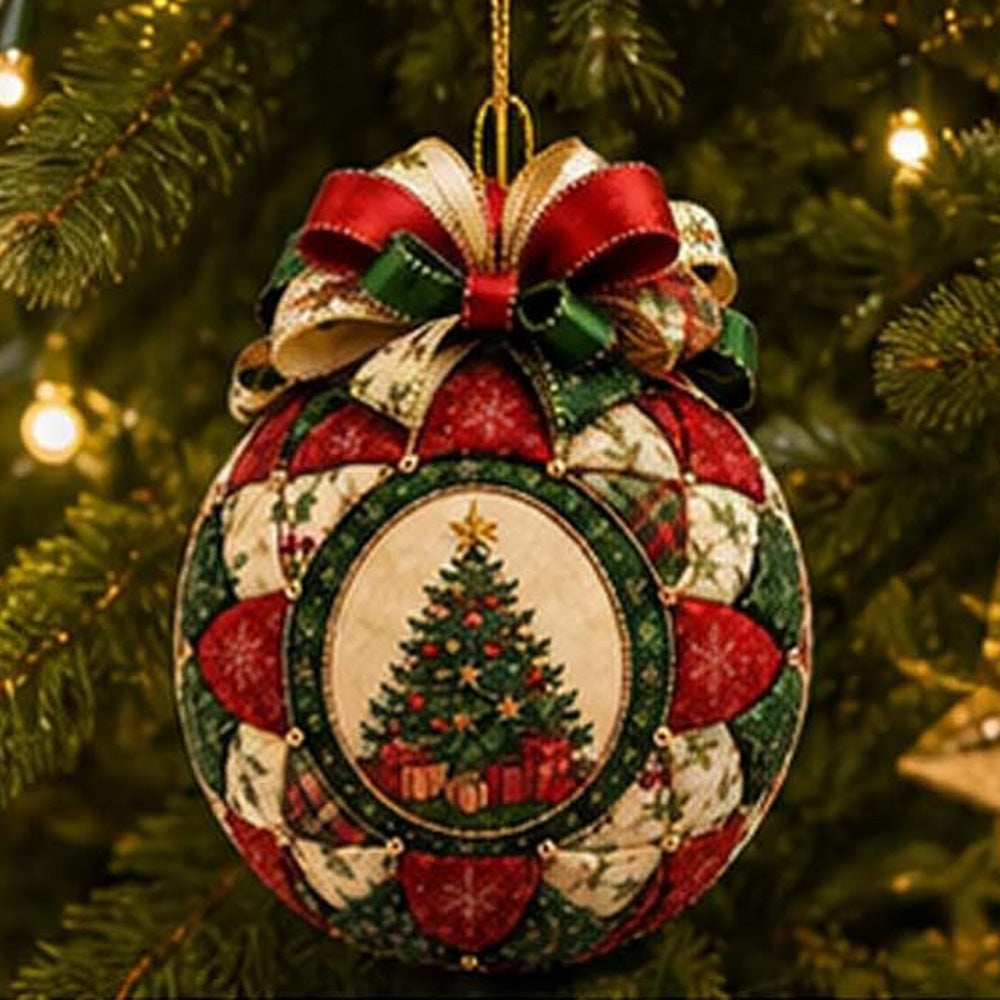 Adult Christmas Patchwork Ball DIY Ornament Craft Kit