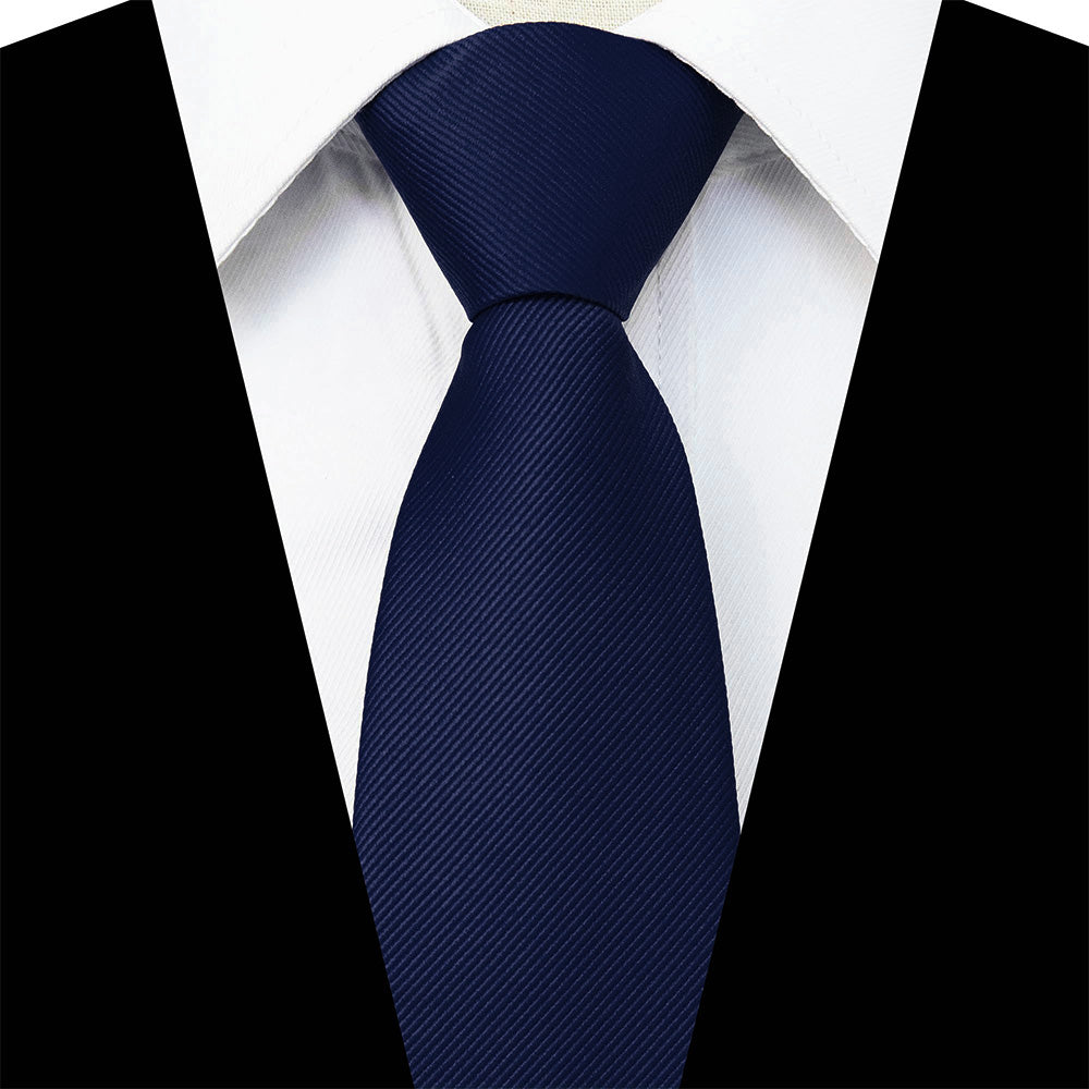 Men Pre-Tied Zip Necktie 8 cm for Wedding Business Formal Wear