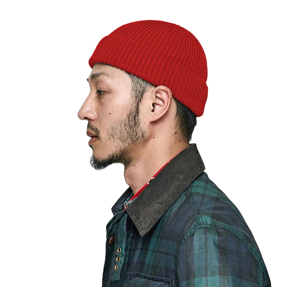 Winter Warm Fisherman Beanie Roll Up Edge Hat