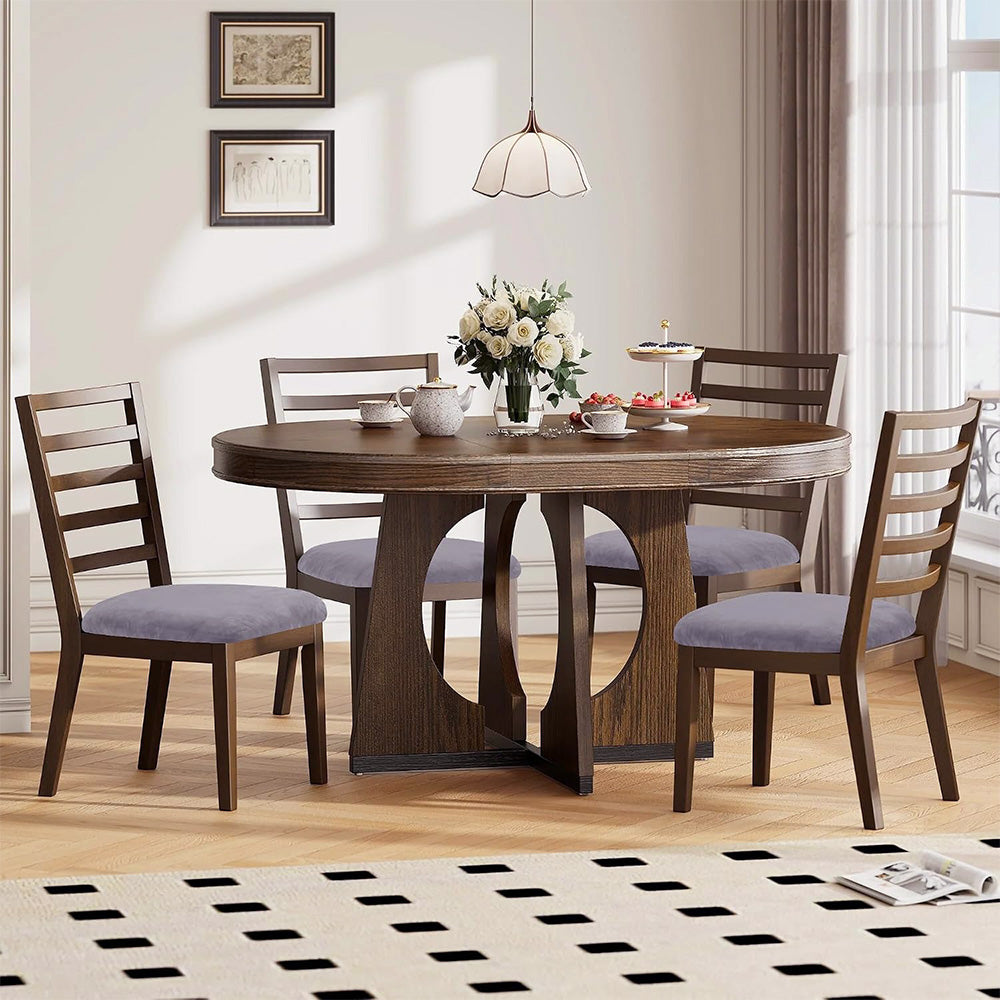 4 Piece Stretch Removable Dining Chair Seat Cushion Slipcovers for Decor