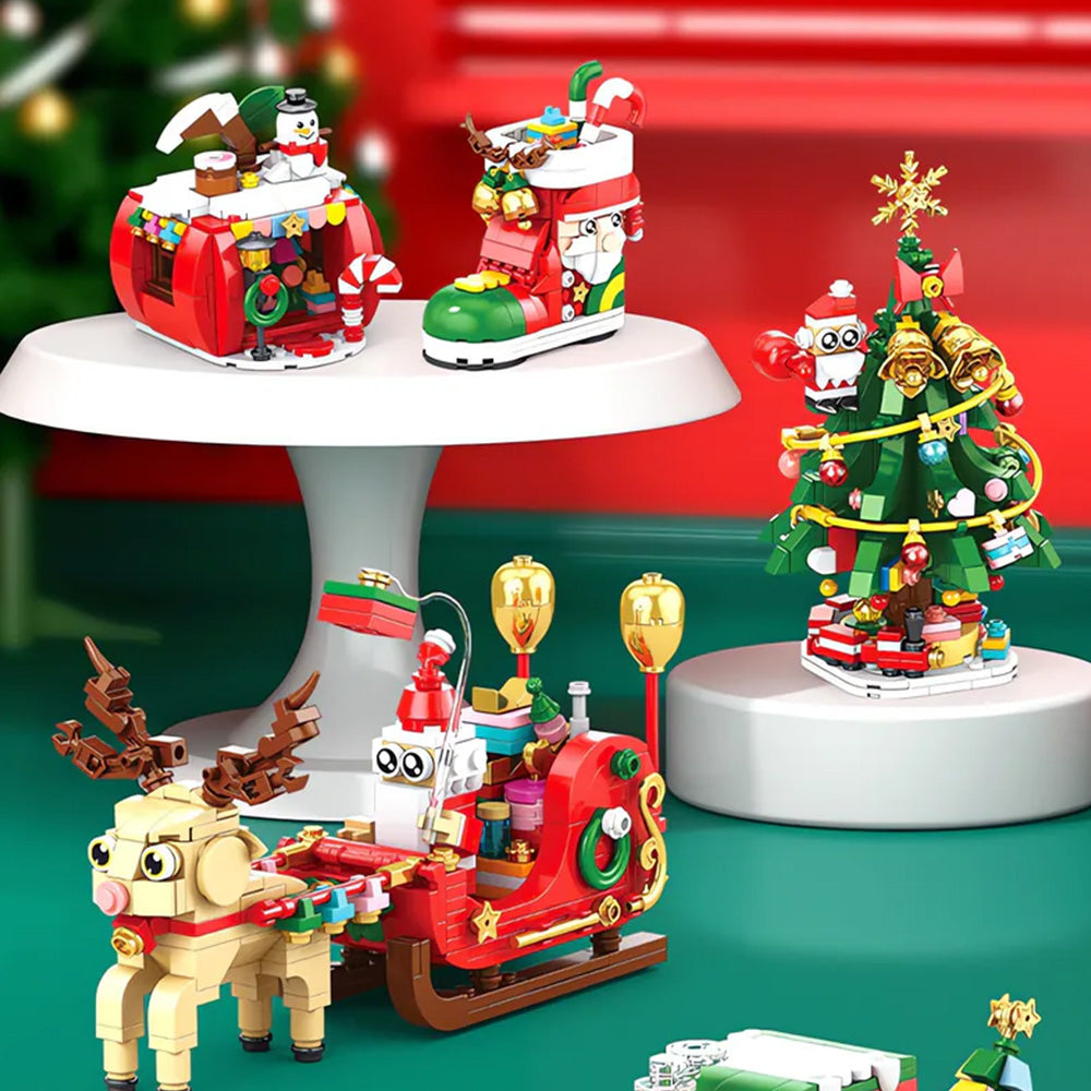 Christmas Tree Ornaments Building Blocks Christmas Santa Nutcracker Xmas Ornament