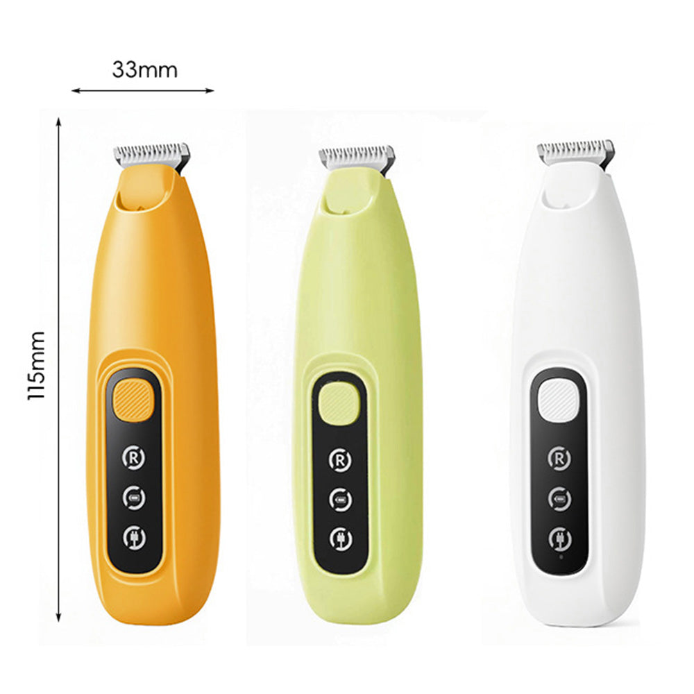 Pet Electric Paw Hair Trimmer with 18mm Ceramic Blade and LED Light