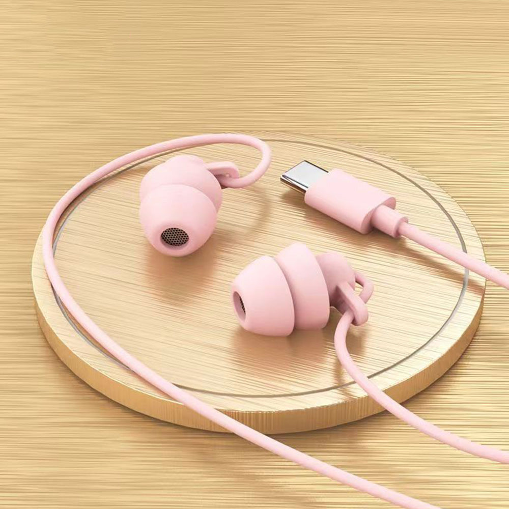 Wired Sleep Headphones in Ear Ultra Lightweight for Side Sleeper with Type C