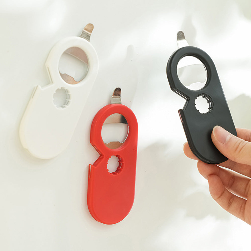 2 Pcs 5-in-1 Bottle Jar Can Opener with Easy Attached Storage